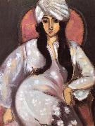 Henri Matisse Ibe wbite iurban oil painting reproduction